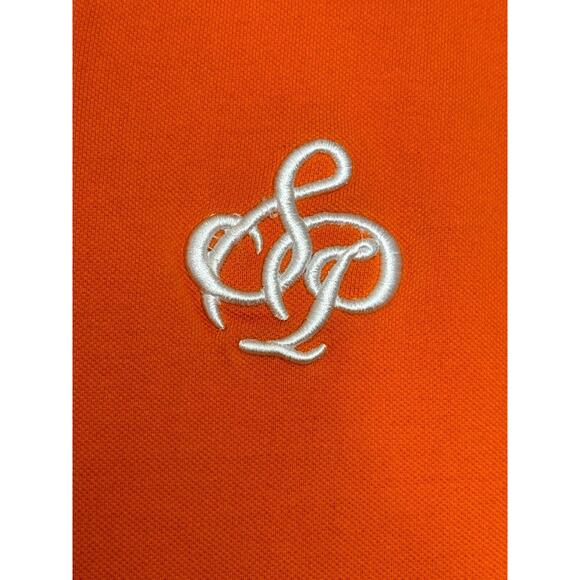 Southpole Polo Shirt Mens XL Orange Short Sleeve Authentic Collection Logo Vtg - Picture 3 of 10